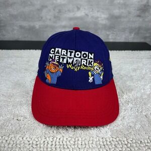 Vintage Cartoon Network Wacky Racing Snapback Hat Youth OSFA Embroidered Cap